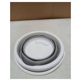 Collapsible Mop Bucket and Ice Bucket-5L(1.3 Gallon) Household Cleaning Silicone Dust Mops Bucket with no Wringer Set,Portable Bathroom Cleaning Supplies Bucket for Cleaning Caddy Spin Mops for Floor