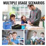 Genteen Lunch Box Kids, Insulated Lunch Bag Kids Boys Girls Back to School, Soft Lunch Box for Men Reusable Lunchbox for Office,Outdoor,School (Black)