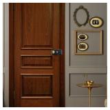 Bitray Night Latch - Traditional Anti-Theft Door Lock, Vintage Wooden Security Lock, Double Insurance, Black