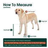 Dog Suspender Boots, Anti-Slip & Fall Waterproof Dog Shoes Leggings, Dog Paw Protector for Small Medium Dogs, Adjustable Dog Boots Pet Shoes for Outdoor Walking Black,L