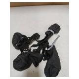 Dog Suspender Boots, Anti-Slip & Fall Waterproof Dog Shoes Leggings, Dog Paw Protector for Small Medium Dogs, Adjustable Dog Boots Pet Shoes for Outdoor Walking Black,L