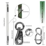 Adjustable Hammock Tree Straps Heavy Duty Tree Swing Rope 3.9Ft(47") 360°Rotation Tree Swings Hanging 1000lbs for Outdoor Swings Hammock Playground Set Accessories,2Pcs of Green