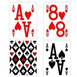ooelyy 2 Pack Elite Low Vision Playing Cards, Large Print Playing Cards, Easy to Read Deck of Cards for Visually Impaired, Large Font Poker Cards