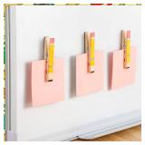 Teenyyou 30 Pcs Clothespins Gift for Teacher Magnetic Clothespins for Classroom Teacher Clothes Pins Photo Clips for Pictures Xmas Gift for Office Whiteboard Supplies