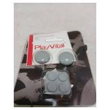 PlayVital Button Caps + Thumb Grip Set for Nintendo Switch 2, 2 Silicone Colorful ABXY Directional Button Covers & 2 Joystick Caps for Joycon - New Hope Gray