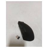 JYKEYMOUT Bluetooth and 2.4G (2-in-1) Rechargeable Wireless Mouse, Ergonomic Vertical Design, 1000/1200/1600 DPI, 6 Silent Buttons, for Laptop, Computer, PC, MacBook, Chromebook-Black