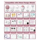 IVARONAL Flange Insert 2PCS 19mm Compatible with Momcozy M9/M6/M5/S12 Pro/V1 Pro/V2 pro, Spectra/Medela/Elvie/NCVI/TSRETE/eufy/Lansinoh/Paruu/MomMed Breast Pump 24mm Shields/Flanges (2pcs-19mm)