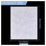 BENECREAT 120 Sheets No Show Mesh Embroidery Stabilizer Backing, 9.8x11.8 inch Precut Sheets for Machine Embroidery and Hand Sewing