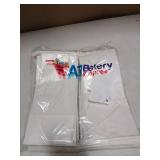 A1 Bakery Supplies 50 Pack 1 LB White Paper Bags, Tin Tie Tab Lock Bags, 7 3/4" L x 3 3/8" W x 2 1/8" Gusset, Everyday Use