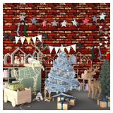 MelunMer Red Brick Peel and Stick Wallpaper 17.7x197 Self Adhesive Removable Wallpaper Red Faux Brick Contact Paper Waterproof Decorative Easily to Install Contact Paper for Kitchen Backsplash