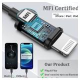 Guguearth Wired Headphones Earbuds for iPhone with Lightning Connector,Apple MFi Certified, Magnetic Wired Ear Buds Earphones with Built-in Mic Compatible 14 13 12 11 Pro Max X XS XR 8 7 Plus(Black)