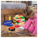 Record Talking Button Easy Button Recording Voice Button Funny OfficeToys Multifunctional Dog Buttons Talk for Communication-Classroom-Friendly Recordable Sound Buttons Buzzer Button Black+Red