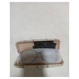 Gaoye Blue Light Blocking Glasses - Trending Round TR90 Frames, Metal Arms, UV400 Protection - Matching Soft Case