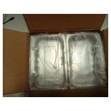 Kaderron Disposable Plastic Hinged Food Container - 70 Pcs Clear Clamshell Food Containers, Internal Size 6.3" Length x 3.9" Width x 2.7" Depth