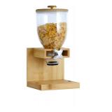 Future & Friendly Finds Bamboo Cereal Dispenser 2 Liters Stylish and Durable Airtight Storage Container for Pantry & Counter, Dry Food Dispenser for Snacks, Granola & Grains, Rice Dispenser