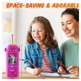 AFMAT Electric Pencil Sharpener for Colored Pencils 7-11.5mm, Fully Automatic Robot Pencil Sharpener, Auto in & Out, Rechargeable Hands-Free for Classroom/Home/Office, Battery Operated, PSX5RB, Pink