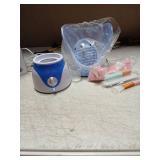 Face Steamer for Facial Deep Cleaning, Facial Steamer for Face, 2 Modes Facial Steamer for Unclogs Pores, Hydrating, Blue(Include Blackhead Remover Kit, Mask Brush, Headband)