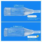 20 Silicone Condom Catheters, Self-Sealing Set, Gel Extended Adhesive Condom External Catheters, Day and Night Use, Quick and Easy Drainage, No Backflow, No Leakage + Sticky (+Sticky/25mm/0.98inch)