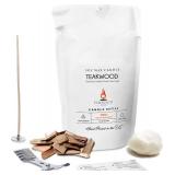 Phoenix Wick Candle Making Kit Transform Anything Into A Candle Candle Making Kit with Wick + 14oz Wax (Teakwood)