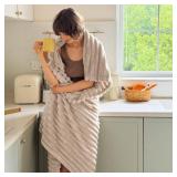 Bedsure GentleSoft Twin Blanket for Couch - Cozy Soft Blankets for Women, Cute Small Fleece Throws for Girls, Linen, 60x80 Inches