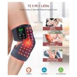 Red Light Therapy for Knee, Astarexin 72 LED Knee Wrap 3000mAh Rechargeable, Cordless Infrared Light Therapy Knee Brace Therapy Pad for Knee Shoulder Elbow Joint Relief, FSA or HSA Eligible