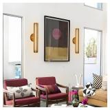 15.7 Inch Hardwired Wall Sconce Bronze, Vintage Wall Lamp with Stainless Mesh Metal Shade Up and Down, Mood Wall Lamps Decor for Mirror Picture Bedroom Living Room Hallway Kitchen Bathroom