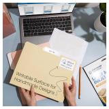 4" X 2 1/2" Printable Shipping Address Labels Compatible with Inkjet and Laser Printers - 250 Sheets, 2000 Total Matte White Paper Stickers for Mailing - Spartan Industrial Template R020