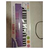 Keyboard Piano for Kids, BIGFUN 37 Keys Toddler Piano Multifunction Music Educational Instrument Toy, Electronic Kids Keyboard for 3-7 Year Old Girls and Boys (Purple) Tested Works