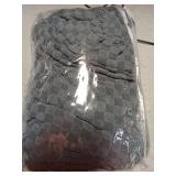 Sectional Couch Covers for L Shaped Chaise Lounge 1 Piece Separate Cushion Couch Universal Replacement Large Checkered Furniture Protector with Elastic Bottom (Chaise Cover, Light Gray)