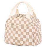 Bluboon Lunch Bag for Women Men Cute Corduroy Lunch Tote Bags Reusable Insulated Lunch Box Large Capacity Reusable Insulated Cooler for Work Picnic or Travel