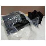 Bosuelife 6-Shelves Hanging Closet Organizer with 5 Different Drawers, Foldable Closet Organizers and Storage for Wardrobe, Closet& RV, Clothes and Accessories Storage, Non-Woven Fabric, Black