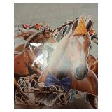 Horse Party Banners Horse Party Decorations 3Pcs Horse Birthday Decorations Racing Horse Banner Themed Cutout Banner for Western Cowboy Cowgirl Party Supplies