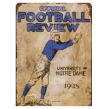 1928 Notre Dame Football Review New Tin Sign Aluminum Metal Sign 8x12Inch (T27)