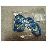 Crethinkaty Plastic Cookie Cutters - 6 Pieces Fondant and Biscuit Cutter Set, Cartoon Impression Cutter for Sugar Craft Cake Decoration