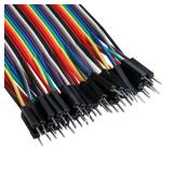 ELEGOO 120pcs Multicolored Dupont Wire 40pin Male to Female, 40pin Male to Male, 40pin Female to Female Breadboard Jumper Ribbon Cables Kit Compatible with Arduino Projects