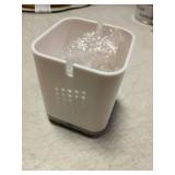 Boperzi Toothbrush and Toothpaste Holder with Bamboo Divider for Bathroom Countertop Organizer, Plastic Detachable Anti-Slip Large Electric Toothbrush Holders Storage Caddy Drainage for Family, Kids