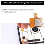 Ikpek 1 Pack Micro SD Card Reader Replacement for Nintendo Switch HAC-SD-01, TF Memory Card Slot Socket Reader Board Replacement for NS Console