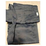 H.VERSAILTEX Blackout Tie Up Valance Curtain Window Treatment Balloon Valance Drape for Kitchen Window (Navy, Rod Pocket Panel, 42 inches W x 63 inches L)