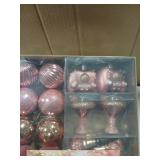 Rose Gold Christmas Ornament Collection 40pc