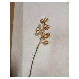 Golden Christmas Picks 6.5in 32pcs