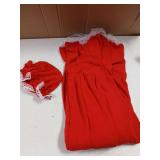 Fun World Mrs. Claus Suit Adult Costume One Size Fits Most Size 4-14 (Apron and Wig Not Included)