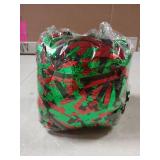Red, Black and Green Metallic Garland 26.2 Ft
