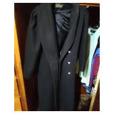 Michelle Francois Classic Black Wool Coat
