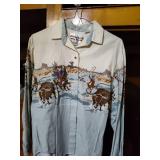 1990s Looney Tunes Western Collection Button-Up Shirt