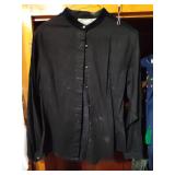 Silver Lake Black Cotton Western Shirt