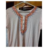 1940s Embroidered Cotton Nightgown