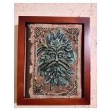 Green Man Wall Art Relief