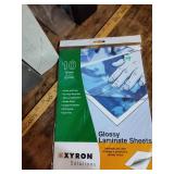 Office Supply Bundle - Expandable File Organizer and Xyron Laminating Sheets