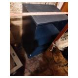 Black 4-Shelf Wooden Bookcase