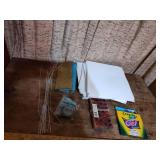 Craft Supply Bundle - Paper, Floral Tape, Stamps and Markers